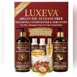 LUXEVA Argan Oil Hair Care Set